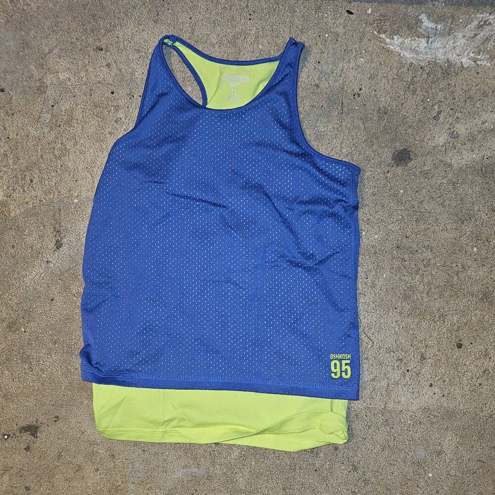 Oshkosh B'Gosh Blue and Green tennis tank - Girls size 12
